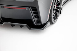 Mittlerer Cup Diffusor Heck Ansatz für + Heck Ansatz Flaps Diffusor für Chevrolet Corvette Z06 C7 schwarz Hochglanz