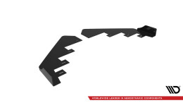 Front Stoßstange Flaps für Hyundai Veloster N Mk2 schwarz Hochglanz