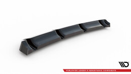 Mittlerer Cup Diffusor Heck Ansatz DTM Look passend für Hyundai Veloster N Mk2 schwarz Hochglanz