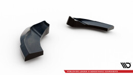Heck Ansatz Flaps Diffusor passend für Hyundai Veloster N Mk2 schwarz Hochglanz