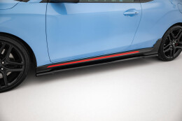 Seitenschweller Ansatz Cup Leisten passend für Hyundai Veloster N Mk2 schwarz Hochglanz