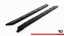 Street+ Seitenschweller Leisten passend für Hyundai Veloster N Mk2 schwarz Hochglanz