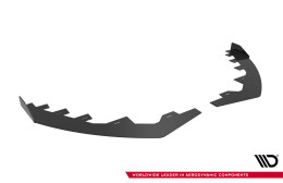 Front Stoßstange Flaps für Ford Focus ST Mk3 Facelift schwarz Hochglanz