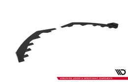 Front Stoßstange Flaps für Ford Focus ST Mk3 Facelift schwarz Hochglanz