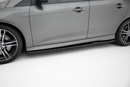 Seitenschweller Ansatz Cup Leisten V.3 passend für Ford Focus ST Mk3 schwarz Hochglanz