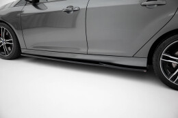 Seitenschweller Ansatz Cup Leisten V.3 passend für Ford Focus ST Mk3 schwarz Hochglanz