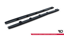 Seitenschweller Ansatz Cup Leisten V.3 passend für Ford Focus ST Mk3 schwarz Hochglanz