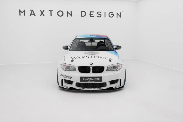 Cup Spoilerlippe Front Ansatz passend für BMW 1er M Coupe E82 schwarz Hochglanz