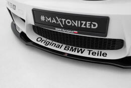 Cup Spoilerlippe Front Ansatz passend für BMW 1er M Coupe E82 schwarz Hochglanz