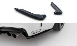 Heck Ansatz Flaps Diffusor passend für BMW 1er M Coupe E82 schwarz Hochglanz