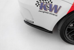 Heck Ansatz Flaps Diffusor passend für BMW 1er M Coupe E82 schwarz Hochglanz