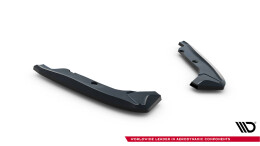 Heck Ansatz Flaps Diffusor passend für BMW 1er M Coupe E82 schwarz Hochglanz