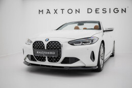 Cup Spoilerlippe Front Ansatz passend für BMW 4er Coupe / Cabrio G22 / G23 schwarz Hochglanz