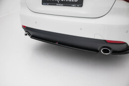 Mittlerer Cup Diffusor Heck Ansatz DTM Look passend für BMW 4er Coupe / Cabrio G22 / G23 schwarz Hochglanz