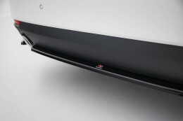 Mittlerer Cup Diffusor Heck Ansatz DTM Look passend für BMW 4er Coupe / Cabrio G22 / G23 schwarz Hochglanz