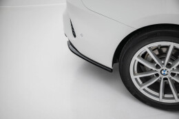 Heck Ansatz Flaps Diffusor passend für BMW 4er Coupe / Cabrio G22 / G23 schwarz Hochglanz