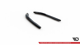 Heck Ansatz Flaps Diffusor passend für BMW 4er Coupe / Cabrio G22 / G23 schwarz Hochglanz