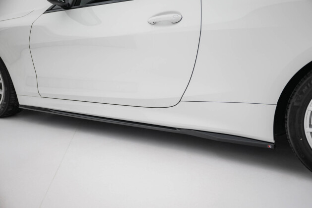 Seitenschweller Ansatz Cup Leisten passend für BMW 4er Coupe / Cabrio G22 / G23 schwarz Hochglanz