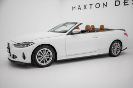 Seitenschweller Ansatz Cup Leisten passend für BMW 4er Coupe / Cabrio G22 / G23 schwarz Hochglanz