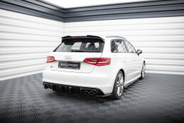 Heck Ansatz Diffusor passend für Audi S3 Sportback...