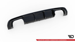 Heck Ansatz Diffusor passend für Audi S3 Sportback 8V schwarz Hochglanz