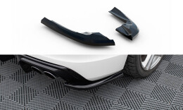 Heck Ansatz Flaps Diffusor passend für Audi S3 Sportback 8V schwarz Hochglanz