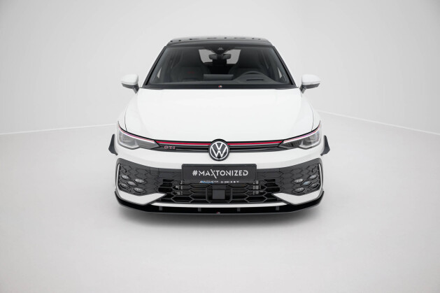 Street Pro Cup Spoilerlippe Front Ansatz passend für VW Golf GTI / GTE / R-Line Mk8 Facelift ROT