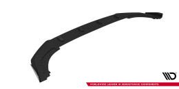 Street Pro Cup Spoilerlippe Front Ansatz passend für VW Golf GTI / GTE / R-Line Mk8 Facelift SCHWARZ+ HOCHGLANZ FLAPS