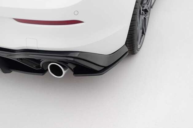 Street Pro Heck Ansatz Flaps Diffusor V.1 passend für VW Golf GTI Mk8 ROT