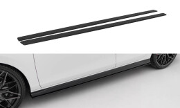 Street Pro Seitenschweller Ansatz Cup Leisten V.2 passend für VW Golf GTI / GTE / GTI Clubsport / R-Line Mk8 SCHWARZ