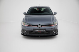 Street Pro Cup Spoilerlippe Front Ansatz + Flaps für Volkswagen Golf GTI / GTE / R-Line Mk8 Facelift SCHWARZ