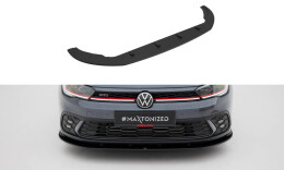 Street Pro Cup Spoilerlippe Front Ansatz + Flaps für Volkswagen Golf GTI / GTE / R-Line Mk8 Facelift SCHWARZ