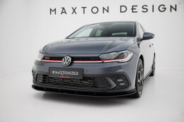 Street Pro Cup Spoilerlippe Front Ansatz + Flaps passend für VW Golf GTI / GTE / R-Line Mk8 Facelift ROT