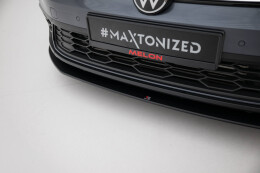 Street Pro Cup Spoilerlippe Front Ansatz + Flaps passend für VW Golf GTI / GTE / R-Line Mk8 Facelift ROT