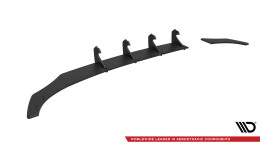 Street Pro Heckschürze Heck Ansatz Diffusor passend für VW Polo GTI Mk6 Facelift SCHWARZ