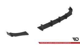 Street Pro Heckschürze Heck Ansatz Diffusor passend für VW Polo GTI Mk6 Facelift ROT+ HOCHGLANZ FLAPS