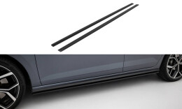Street Pro Seitenschweller Ansatz Cup Leisten passend für VW Polo GTI Mk6 Facelift SCHWARZ