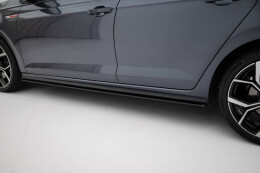 Street Pro Seitenschweller Ansatz Cup Leisten für VW Polo GTI Mk6 Facelift ROT