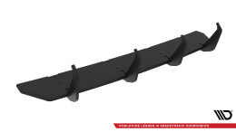 Street Pro Heckschürze Heck Ansatz Diffusor V.4 passend für VW Golf GTI Mk8 SCHWARZ