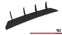 Street Pro Heckschürze Heck Ansatz Diffusor V.4 passend für VW Golf GTI Mk8 SCHWARZ