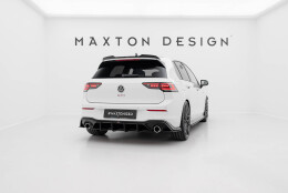 Street Pro Heckschürze Heck Ansatz Diffusor V.5 passend für VW Golf GTI Mk8 rot