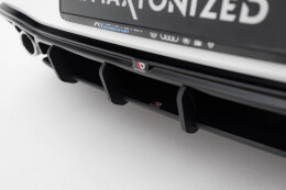 Street Pro Heckschürze Heck Ansatz Diffusor V.5 passend für VW Golf GTI Mk8 rot