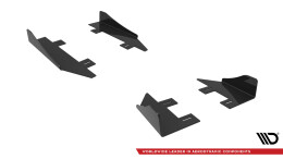 Seitenschweller Flaps passend für Mercedes A 45 AMG W176 FL schwarz Hochglanz