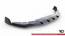 Prepreg Carbon Fiber Cup Spoilerlippe + ABS Front Ansatz passend für BMW 7 M-Paket G11 Facelift schwarz Hochglanz