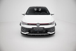 Cup Spoilerlippe Front Ansatz V.1 passend für VW Golf GTI / GTE / R-Line Mk8 Facelift schwarz Hochglanz