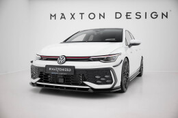 Cup Spoilerlippe Front Ansatz V.2 passend für VW Golf GTI / GTE / R-Line Mk8 Facelift schwarz Hochglanz