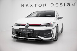 Cup Spoilerlippe Front Ansatz V.5 passend für VW Golf GTI / GTE / R-Line Mk8 Facelift schwarz Hochglanz