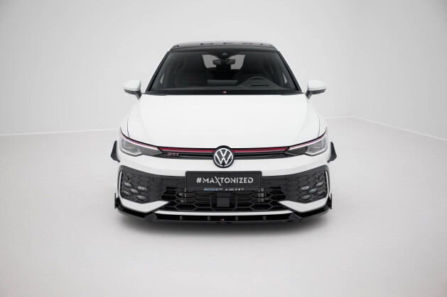 Cup Spoilerlippe Front Ansatz V.2 +Flaps für Volkswagen Golf GTI / GTE / R-Line Mk8 Facelift