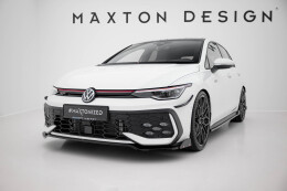 Cup Spoilerlippe Front Ansatz V.3 + Flaps passend für VW Golf GTI / GTE / R-Line Mk8 Facelift