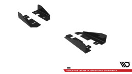 Seitenschweller Flaps für VW Polo GTI Mk6 Facelift schwarz Hochglanz